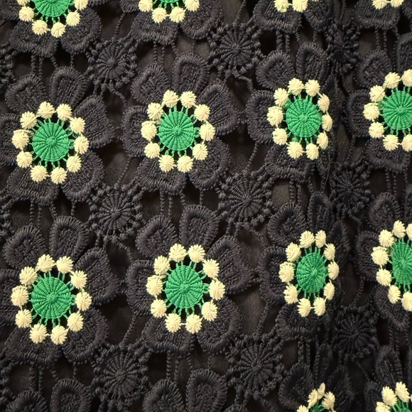 J Crew Green and White Embellished Pencil Skirt - Picture 9 of 11